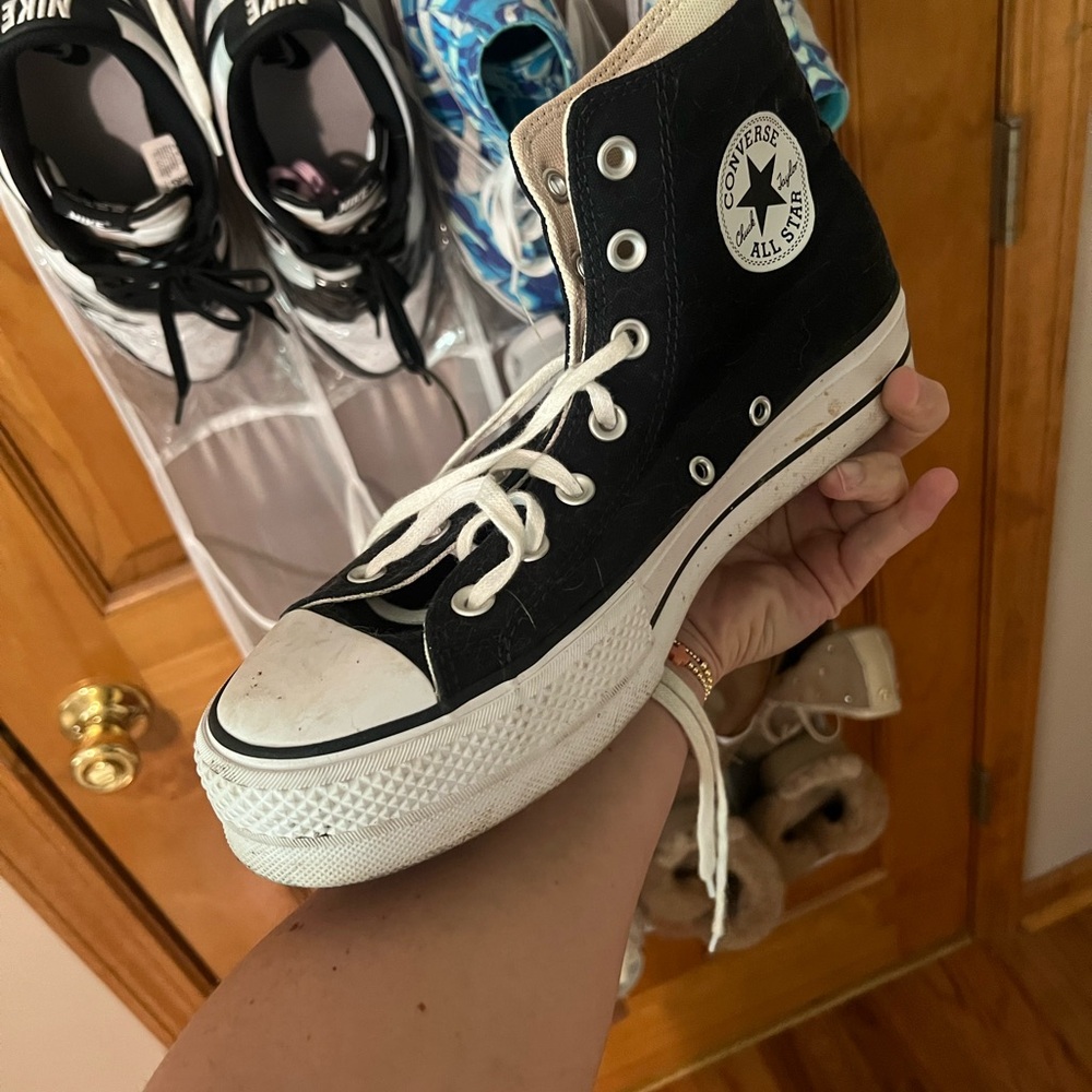 Converse Black and White High-Top Sneakers